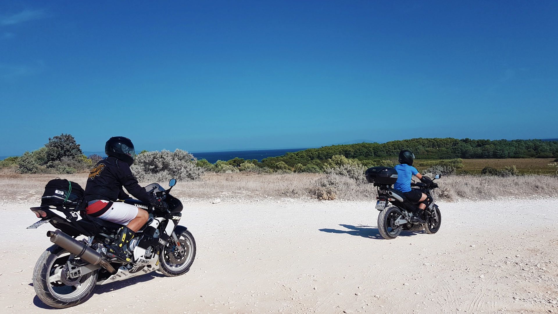 Racing motorcycle in Croatia