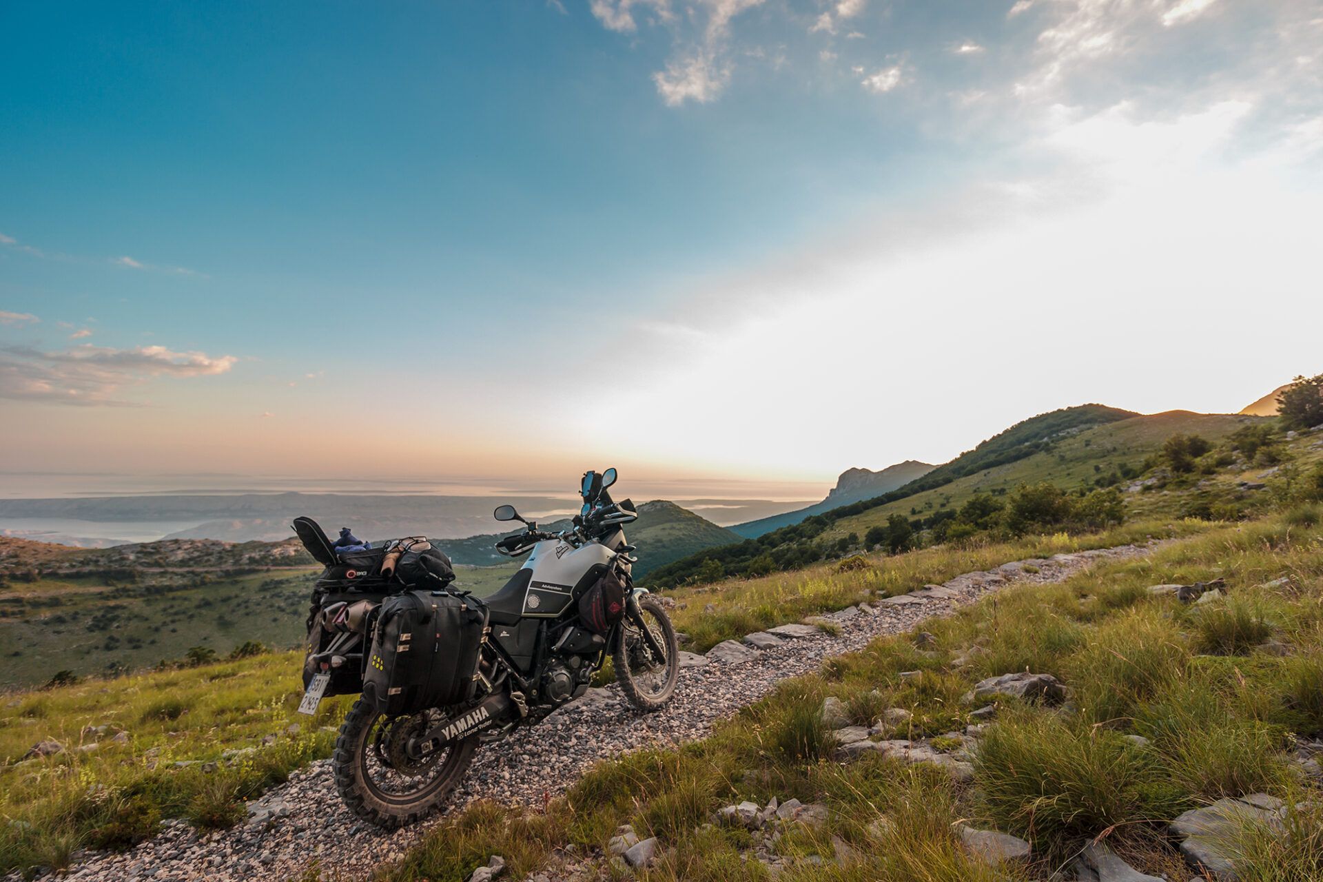 Yamaha Tenere enduro tires for gravel