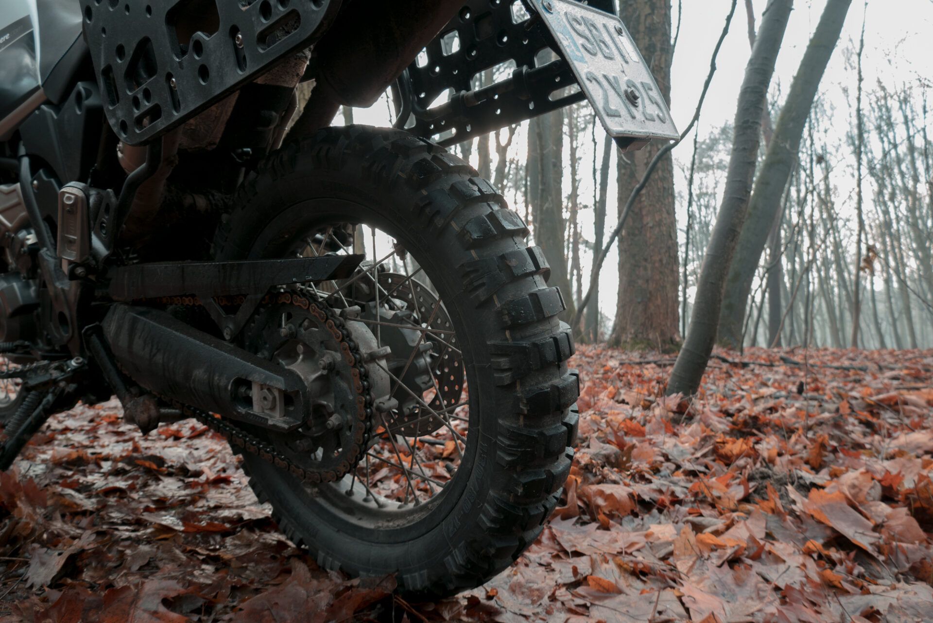 Yamaha XT660Z off-road with Mitas E-09 Dakar tire