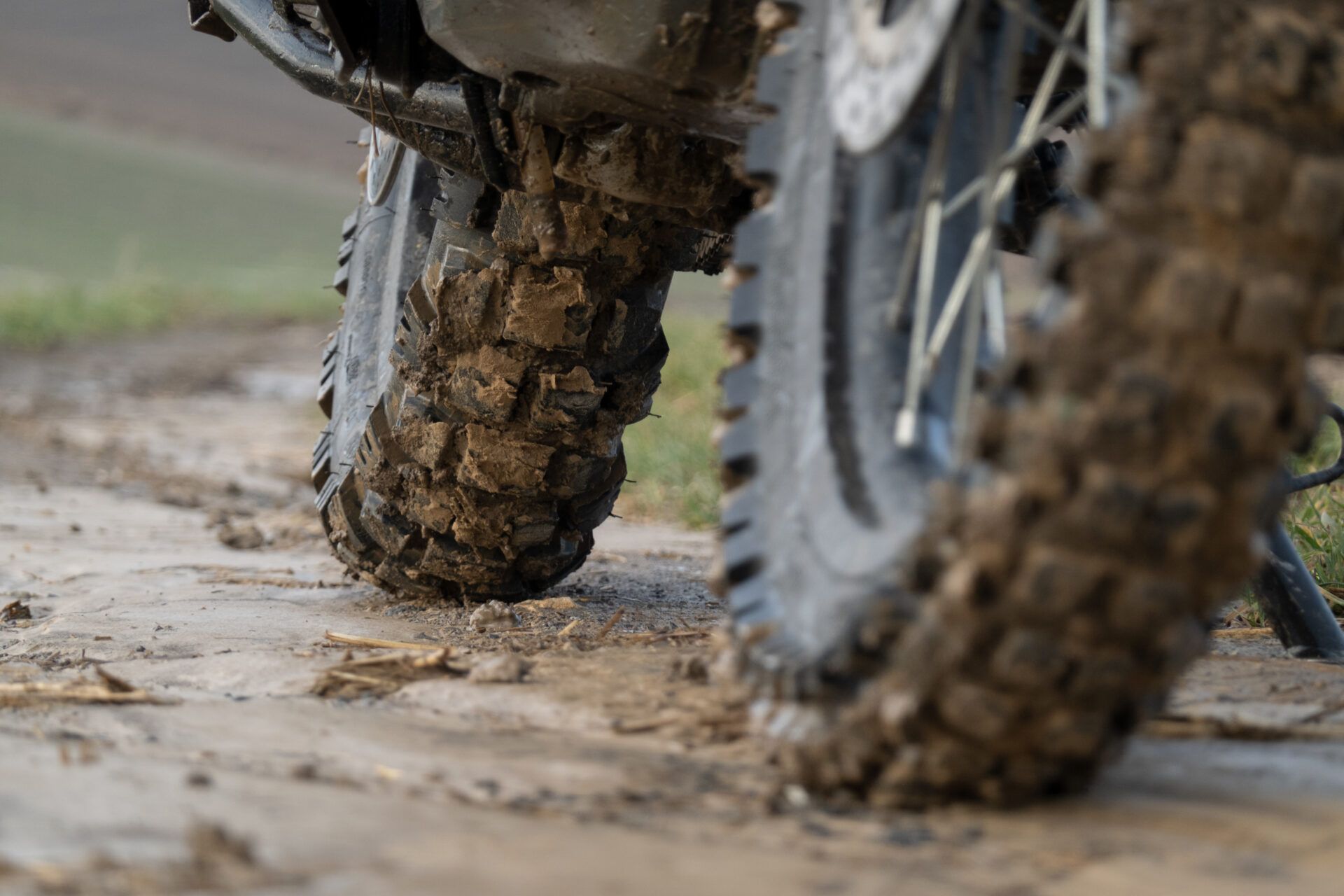 Off-road tires in mud. Mitas E-09 Dakar