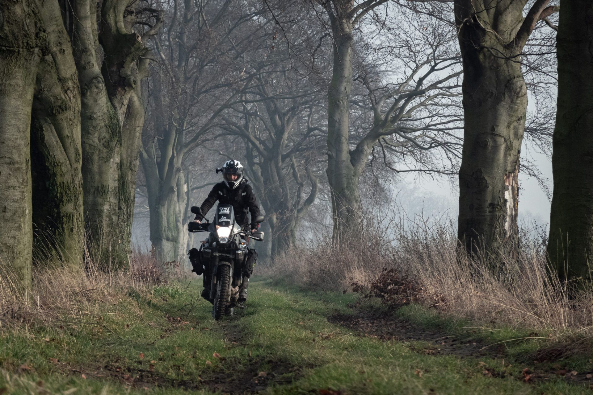 Enduro in forest