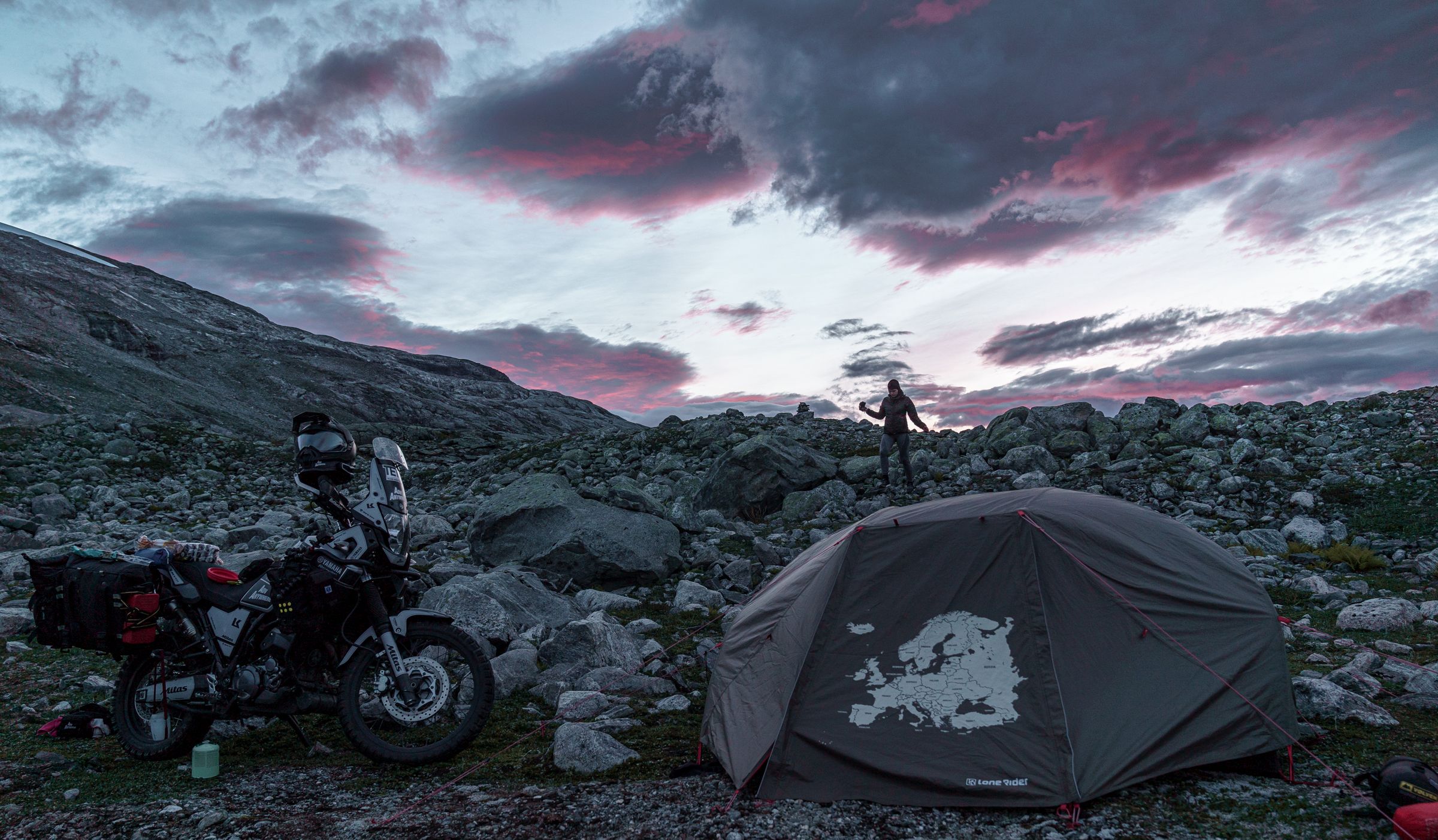 Motorcycle on sale wild camping