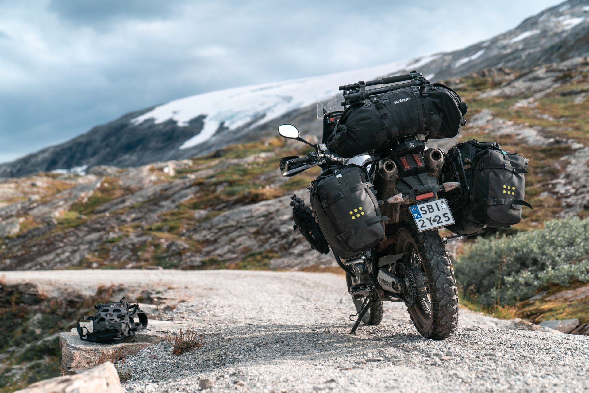Motorcycle Kriega bags in Norway