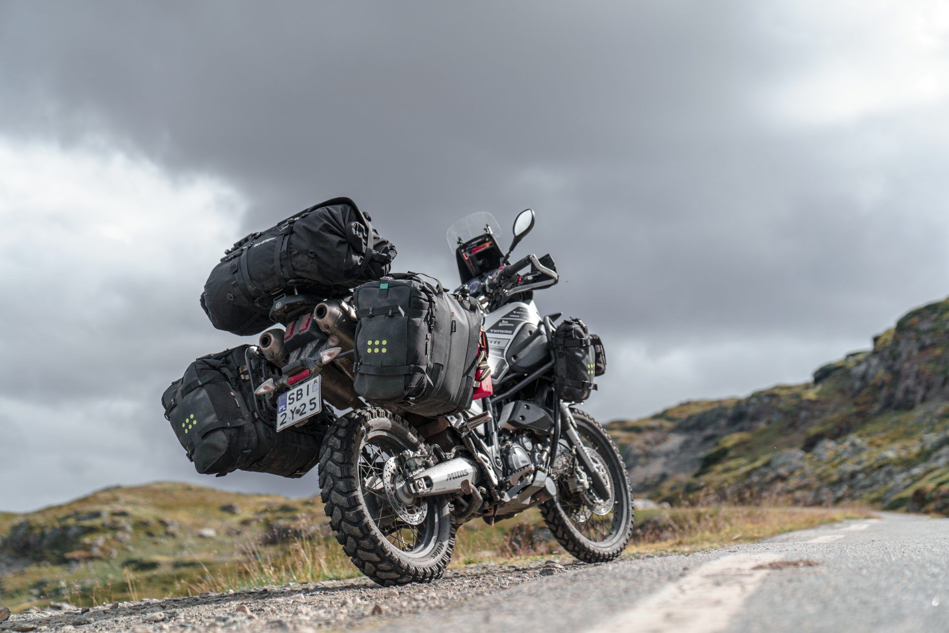 Adventure motorcycle luggage
