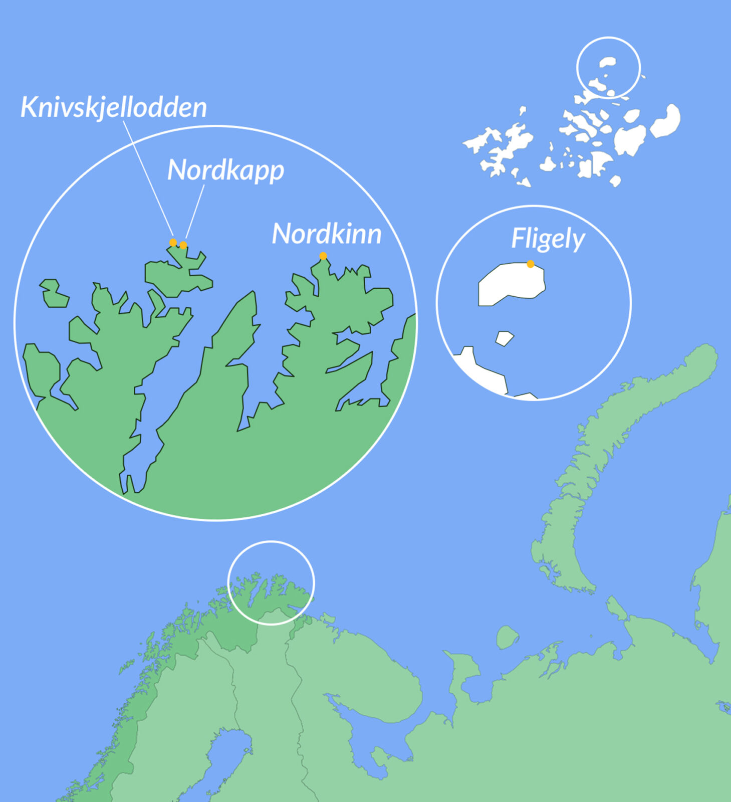nordkapp map