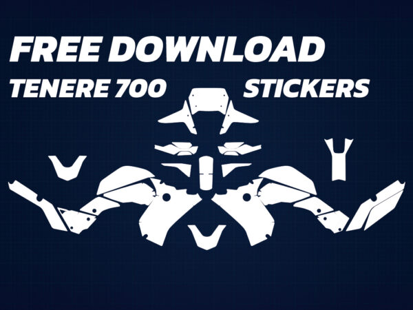 Free Yamaha Tenere 700 sticker template download