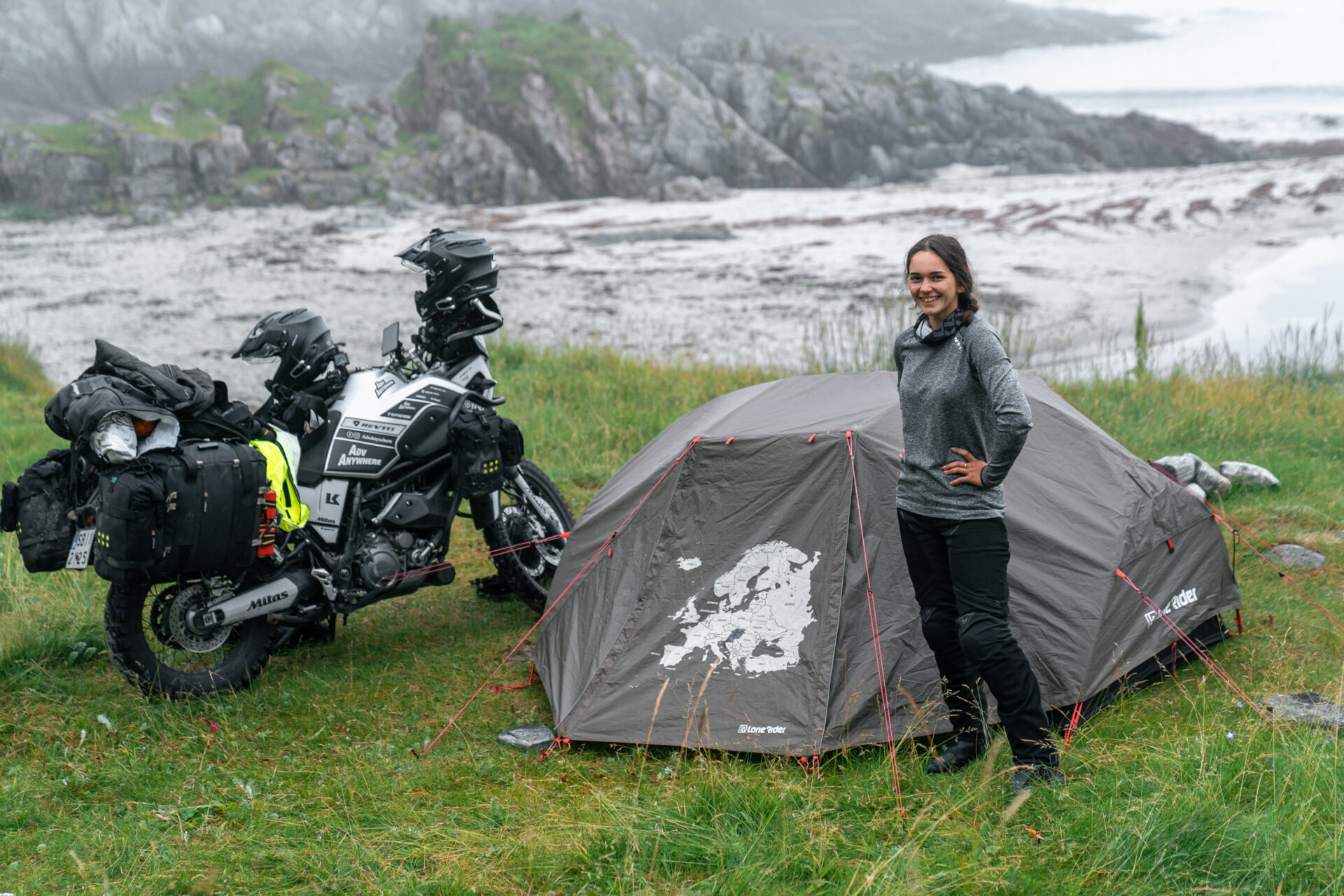 Sleeping in a tent in Norway