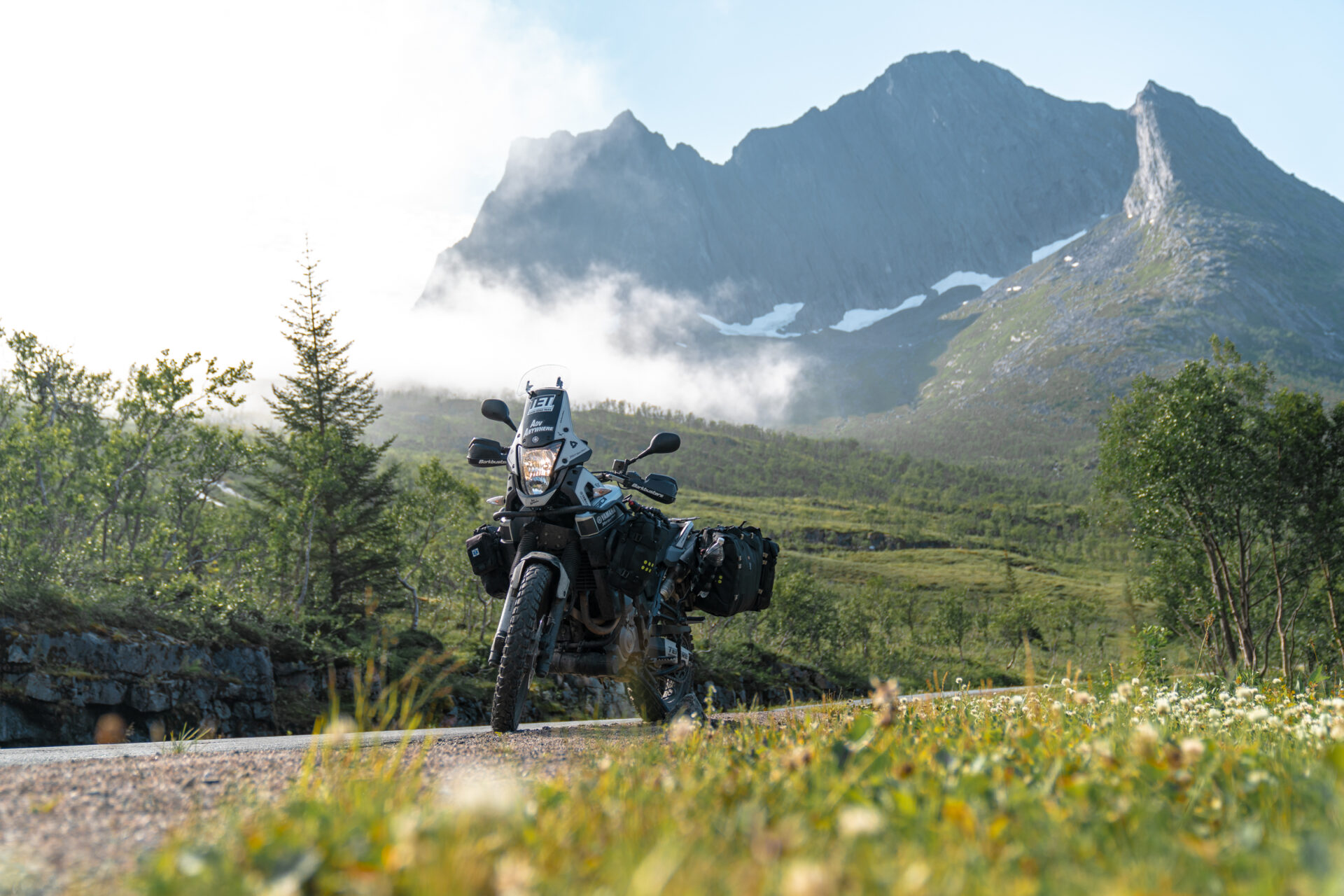 Traveling Norway on a motorcycle